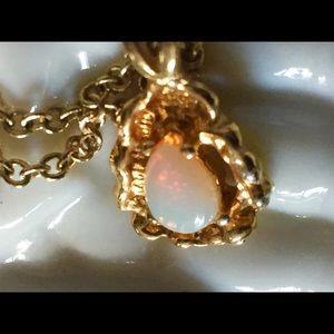 Opal Gold Nugget Necklace
